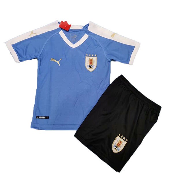 Camisetas Uruguay Primera equipo Niño 2019 Azul